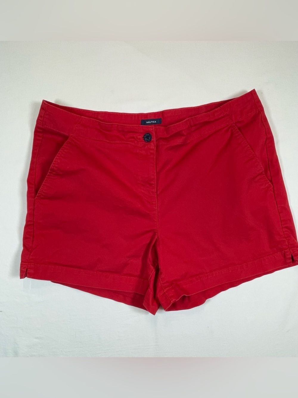 Nautica Bright Red Women's Casual Shorts Size 16